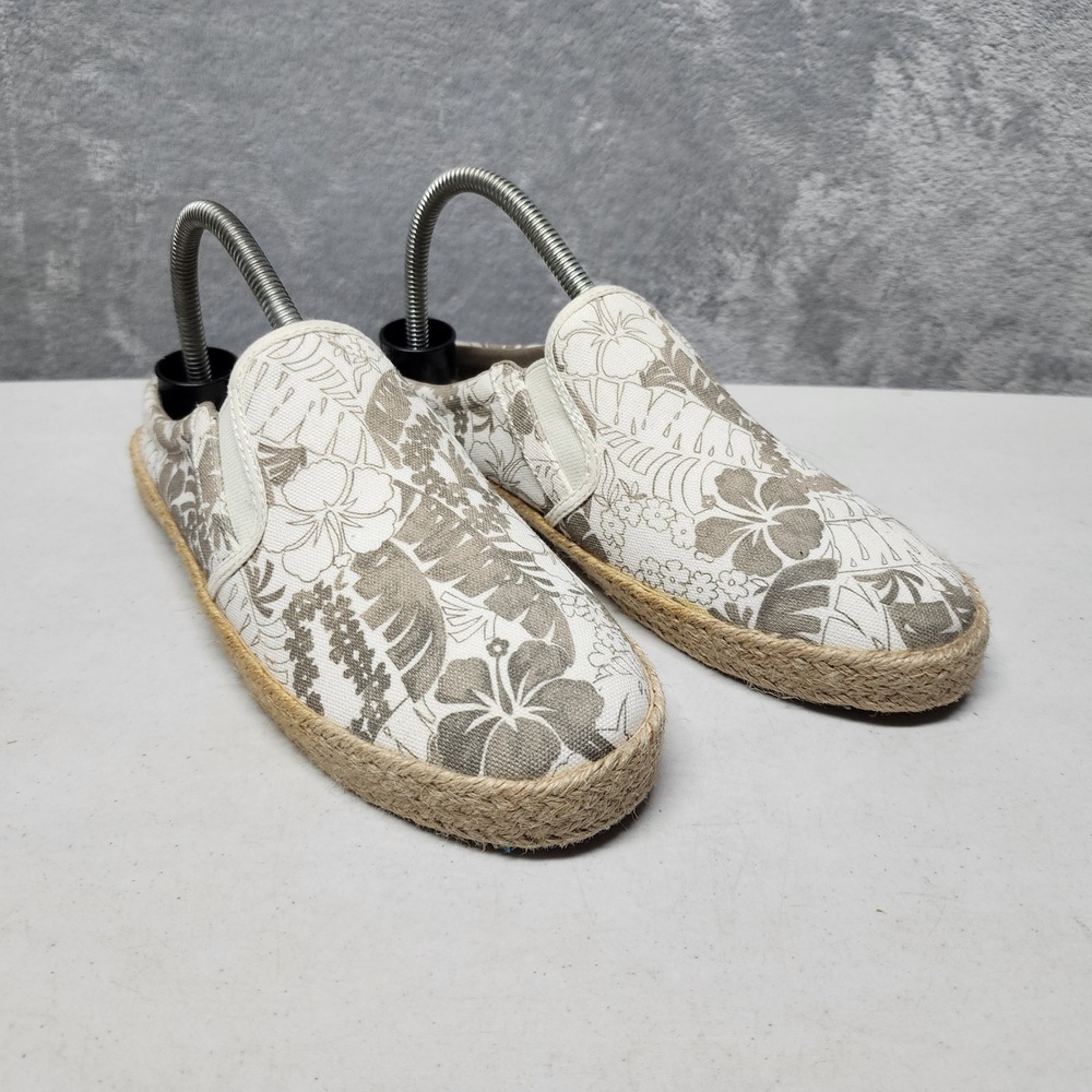 Tommy Bahama Mules Shoes Womens Size 8 Tropical Floral Canvas Slip On Espadrille - Picture 2 of 12